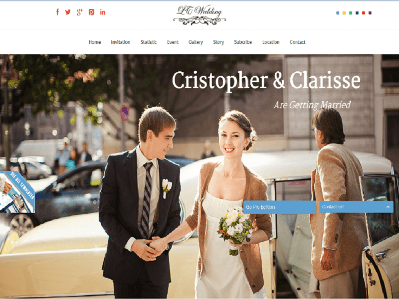 Lt Wedding – Darmowy szablon Joomla na jedną stronę