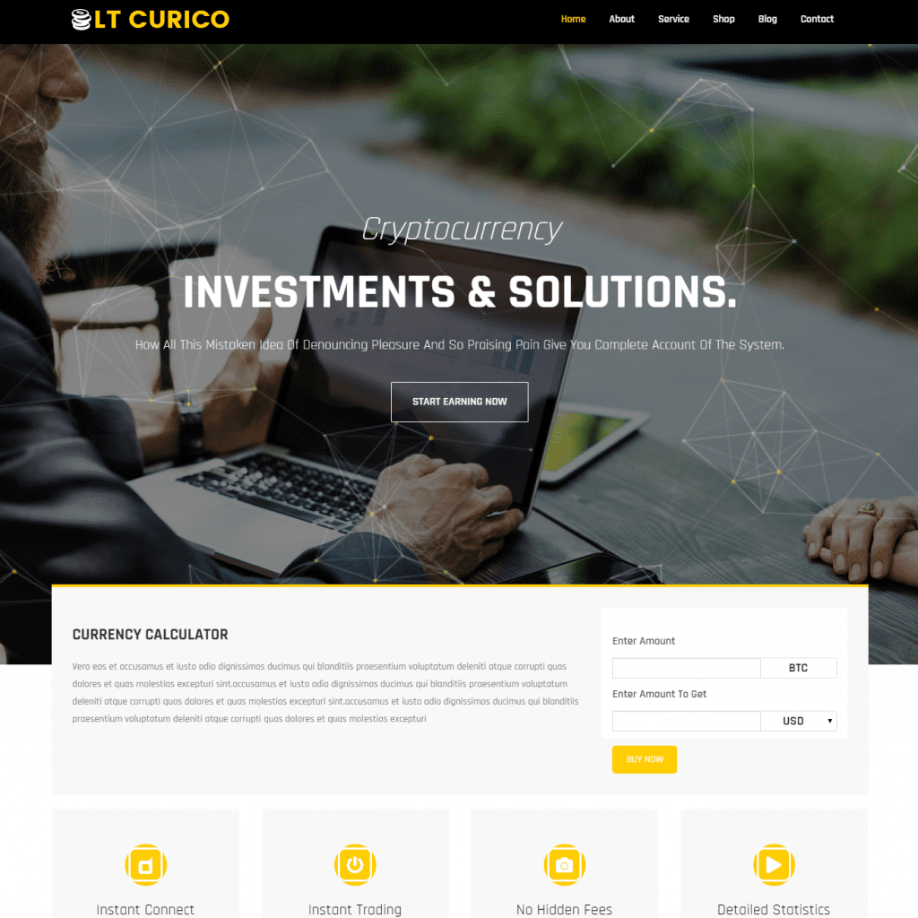 Lt Curico 무료 Bitcoin Wordpress 테마