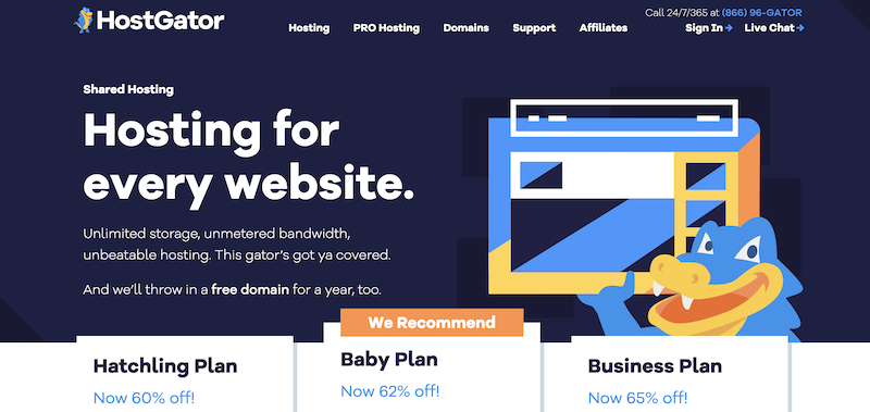 عملية Hostgator WordPress