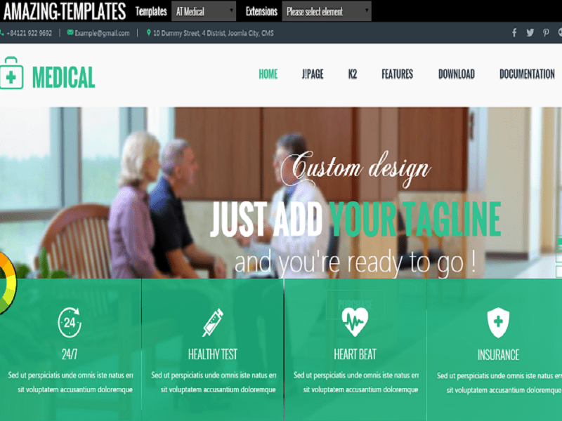 At Medical – Kostenloses Joomla-Template für das Krankenhaus