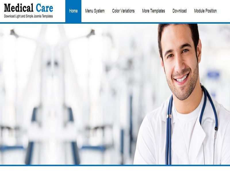 Medizinische Versorgung – Kostenlose Responsive Joomla-Vorlage
