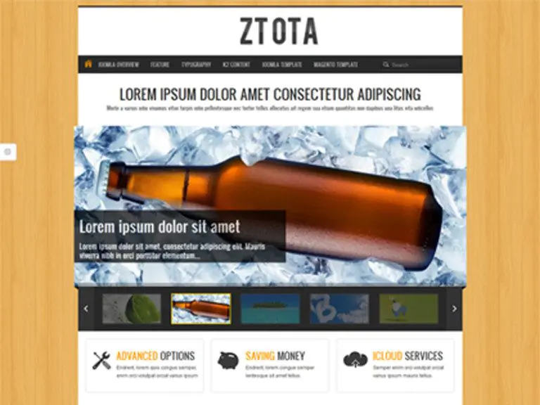 Zt Ota เว็บไซต์ธุรกิจเทมเพลต Joomla ฟรี