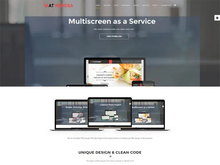 ที่ Web Idea Onepage เทมเพลต Joomla ฟรีสำหรับ Creative Idea