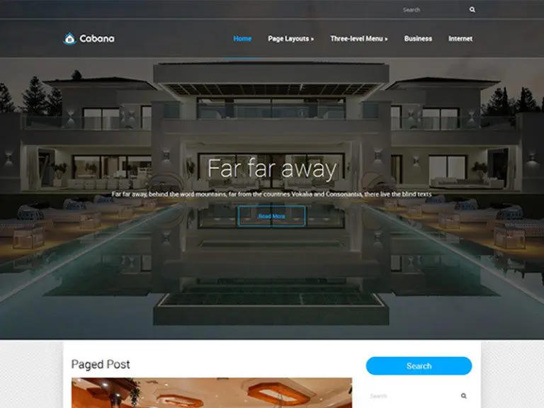 Emlak için Cabana Ücretsiz Wordpress Teması