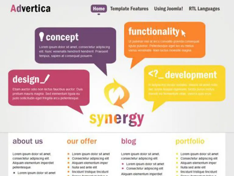 Jm Advertica Modello di marketing Joomla gratuito