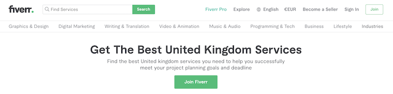 Fiverrプロモーションコード英国
