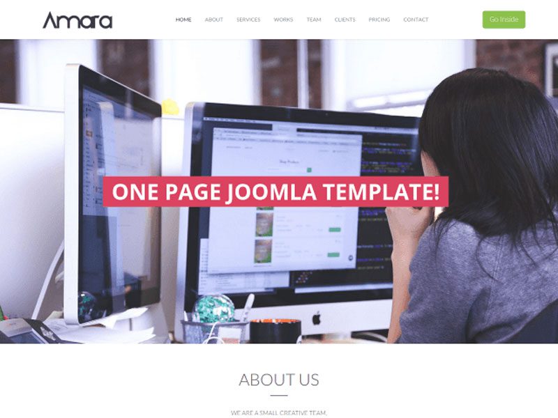 Amara – bezpłatny responsywny szablon korporacyjny Joomla