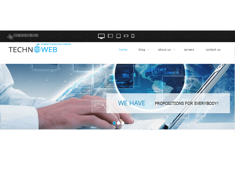 002057 Firma high-tech Darmowy szablon Joomla