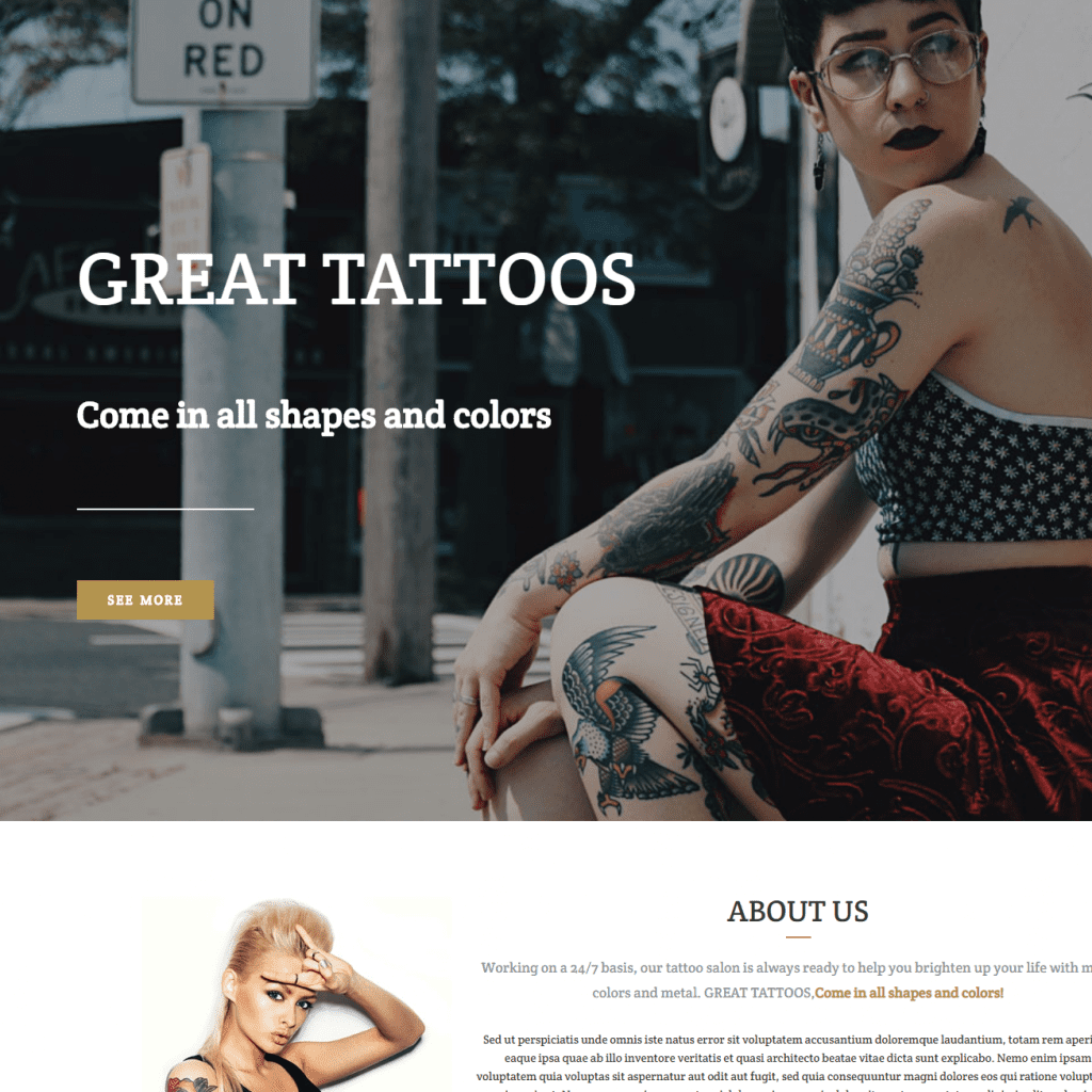 Lt Tattoo Free Tattoo Wordpress Theme