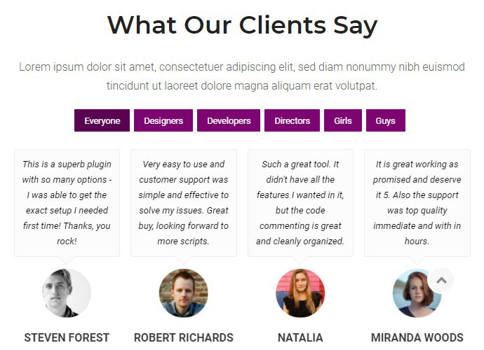 Testimonials Showcase für WordPress — Aufgeregt!