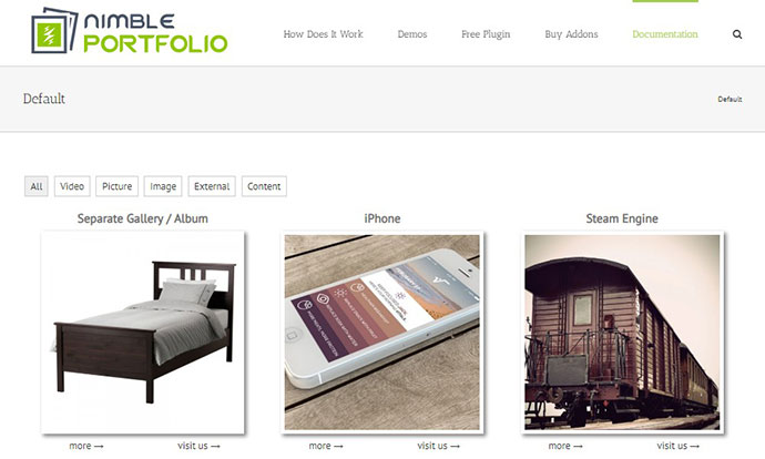 WordPress Bild / Portfolio / Mediengalerie