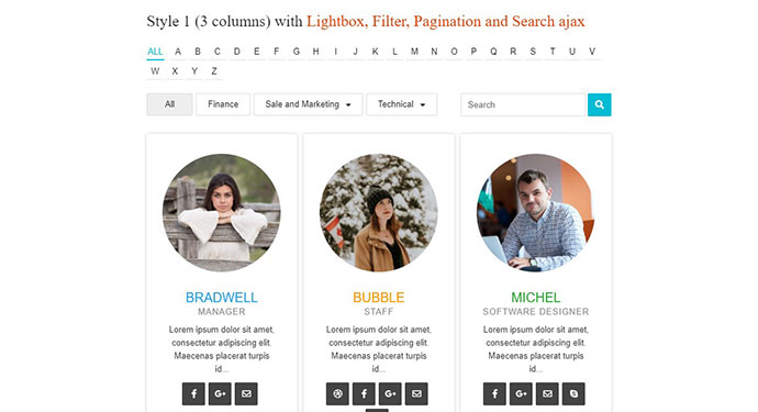 TeamPress - Team Showcase-Plugin