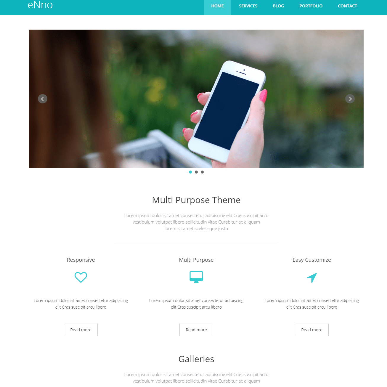 เทมเพลต Enno Bootstrap