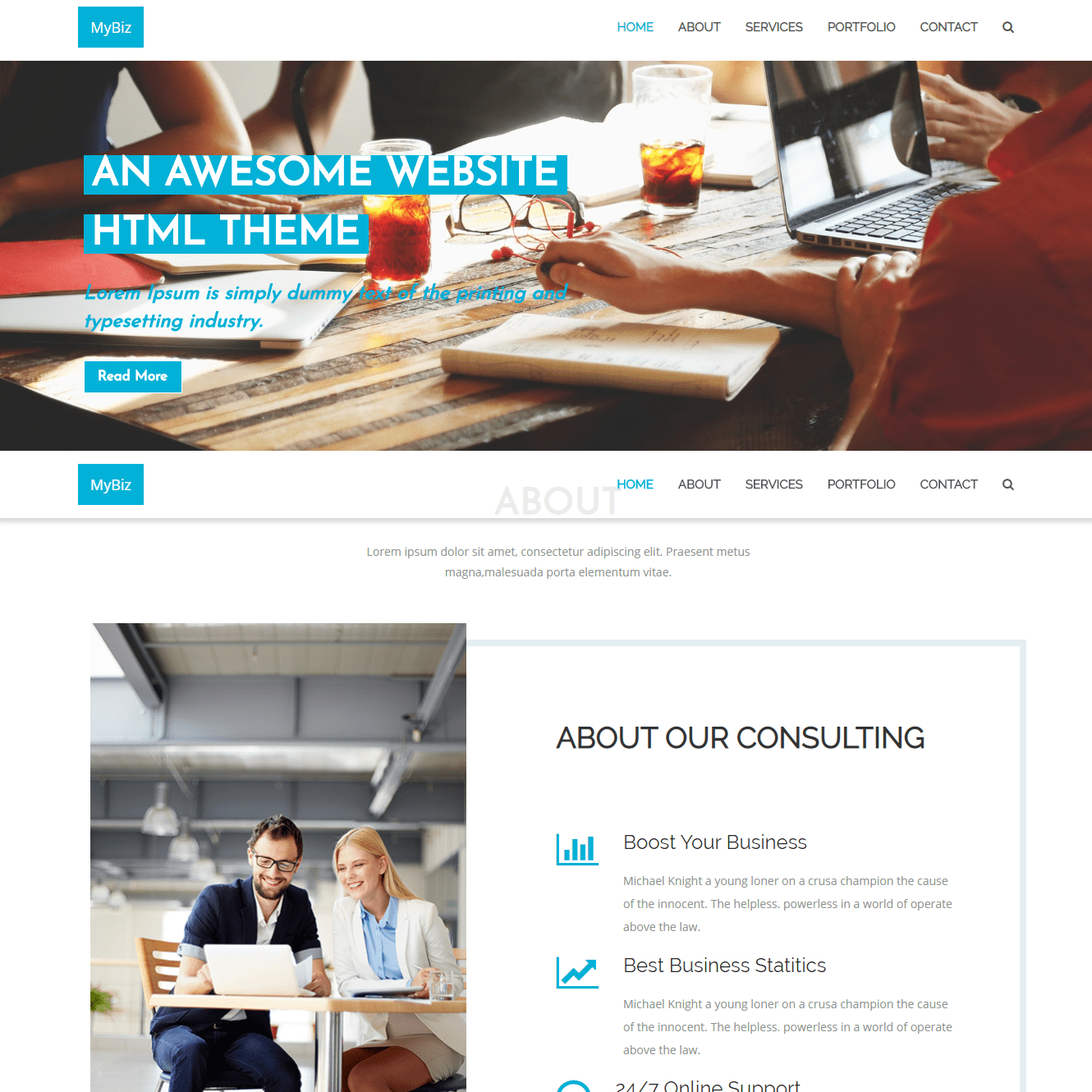 Mybiz Bootstrap Theme