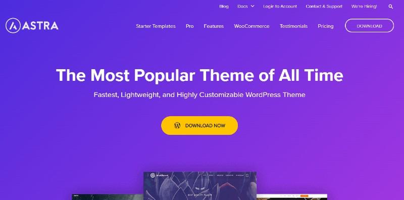 Tema WordPress Astra Astra