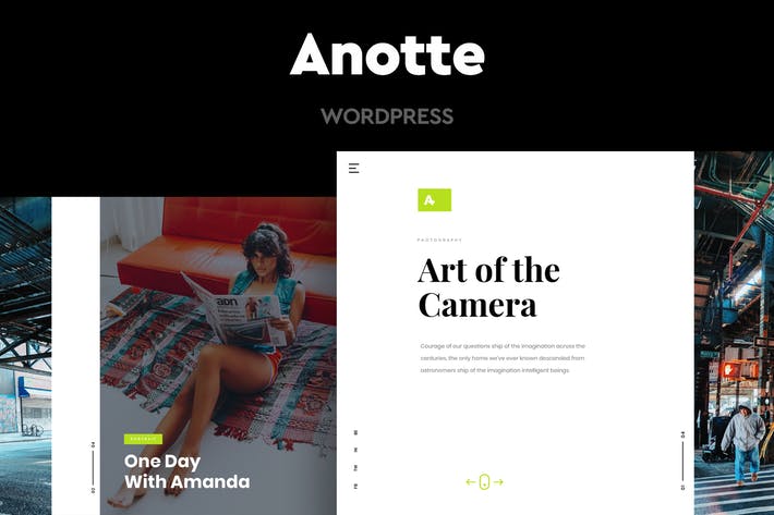 Anotte - Tema WordPress per la fotografia orizzontale