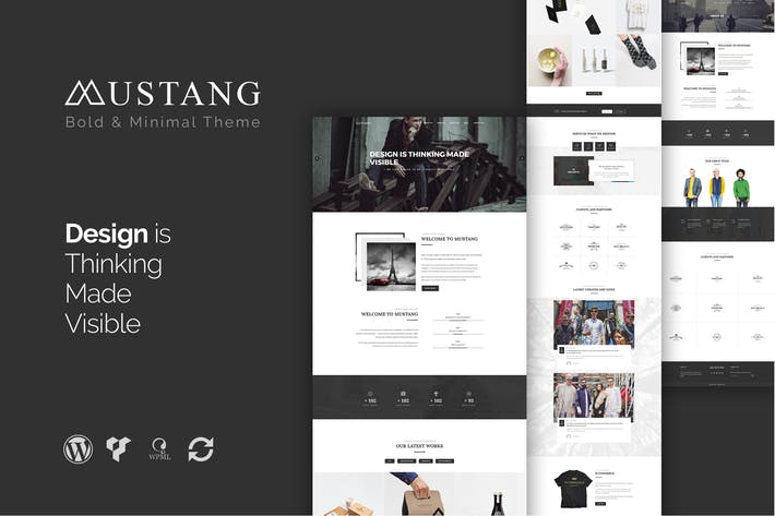 Mustang - Tema WordPress audace e minimale