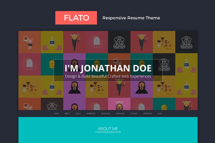 Flatoo - vCard, curriculum, tema WordPress personale