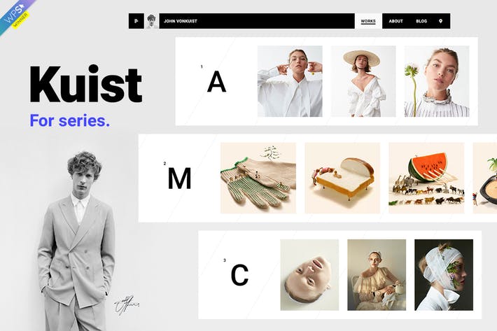 Kuist - Tema WordPress Portfolio per le serie