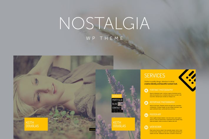 Nostalgia - Tema WordPress Portfolio reattivo