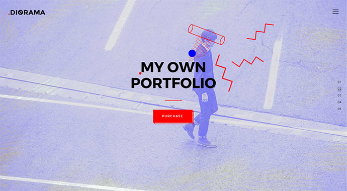 Diorama - Un tema di portfolio audace per agenzie e liberi professionisti