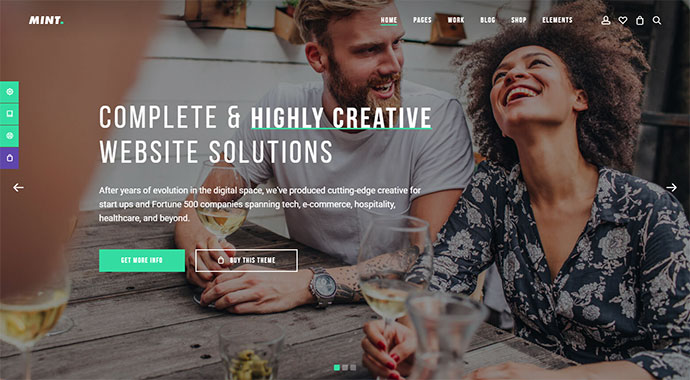 Mint - Tema WordPress multiuso creativo