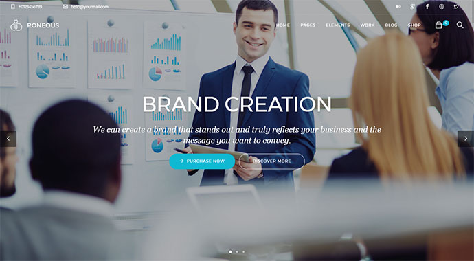 Roneous - Tema WordPress multiuso creativo