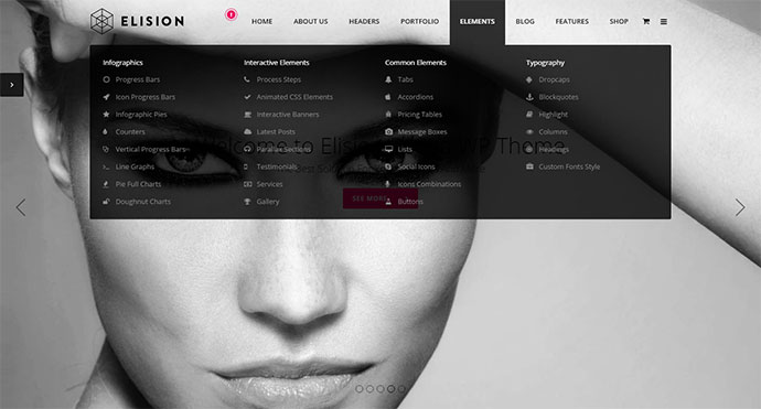 Elision - Retina 다목적 WordPress 테마