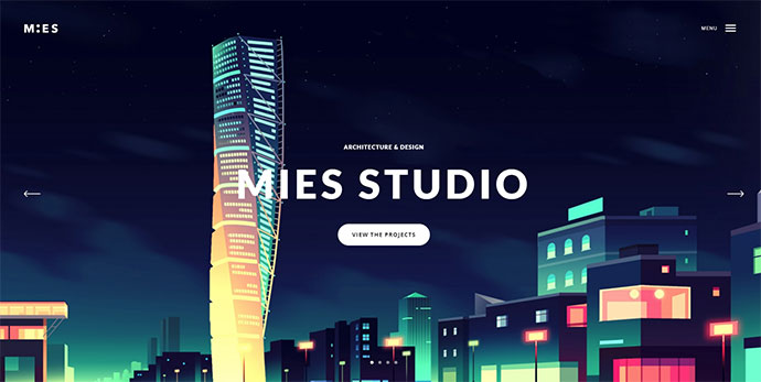 MIES - ธีม WordPress สถาปัตยกรรมล้ำยุค