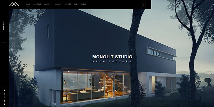 Monolit – ธีม WordPress สถาปัตยกรรมที่ตอบสนอง