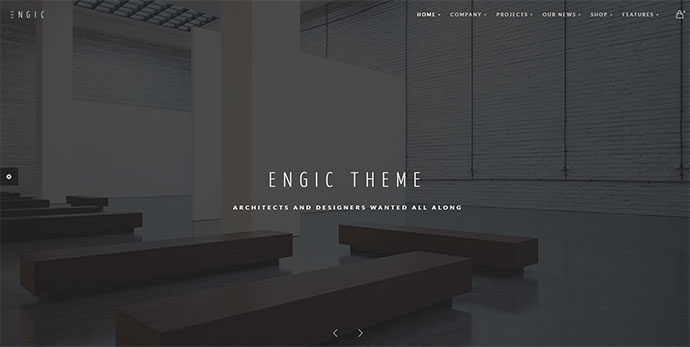 Engic - ธีม WP ที่ตอบสนองหลากหลายรูปแบบทันสมัย