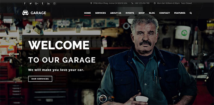 Tema WordPress Otomotif - Garasi