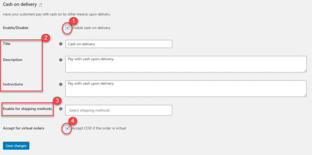 woocommerce 支付选项