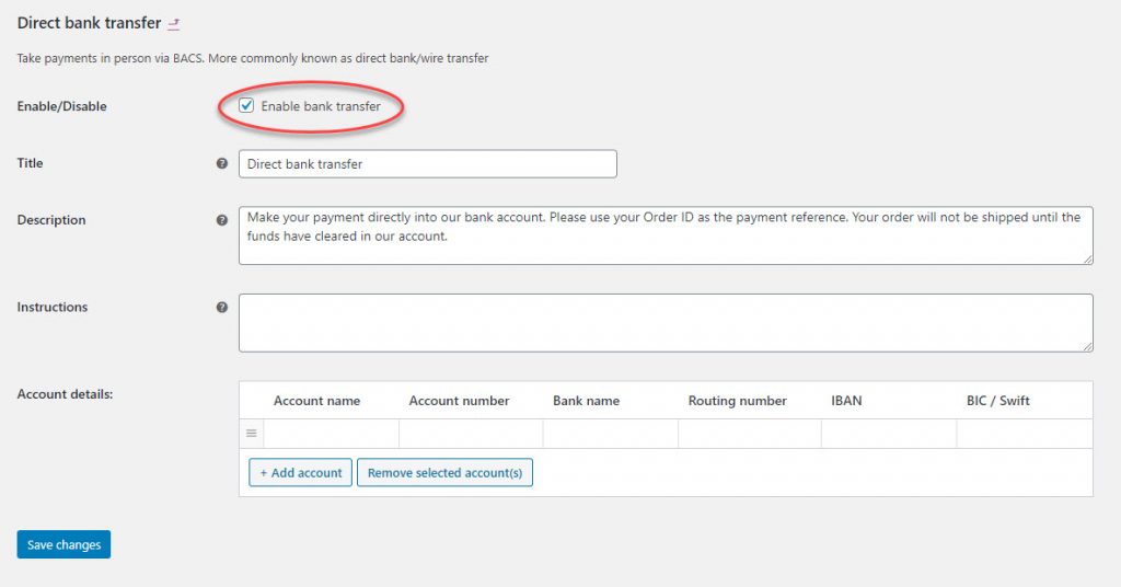 woocommerce 支付选项