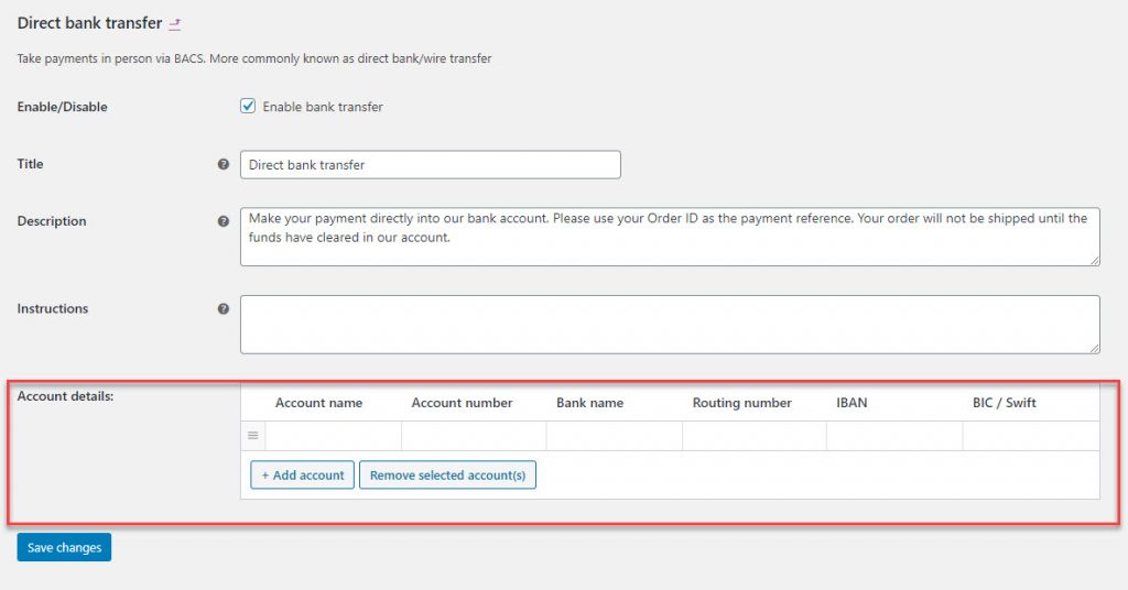 woocommerce 支付选项