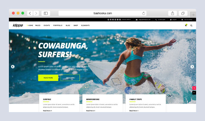 Tema di sport estremi di Klippe