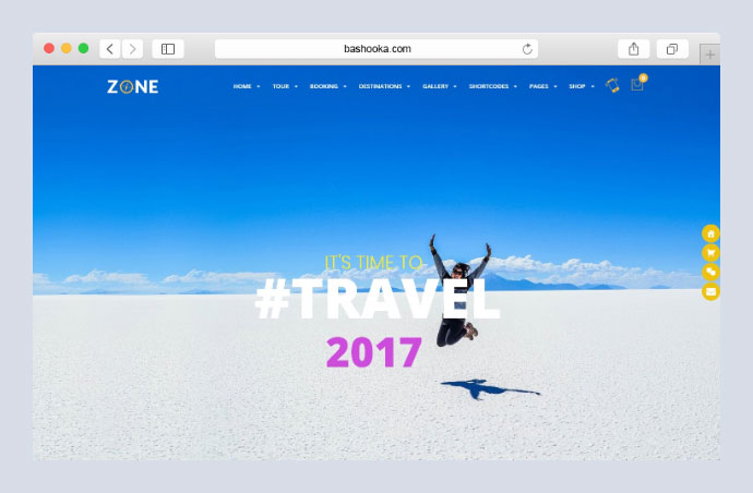 Tema reattivo di WordPress di zona