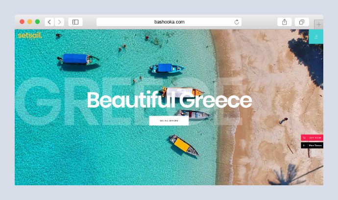 SetSail - Tema dell'agenzia di viaggi