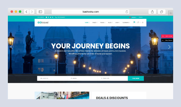 GoTravel - Agenzia di viaggi e tema del turismo