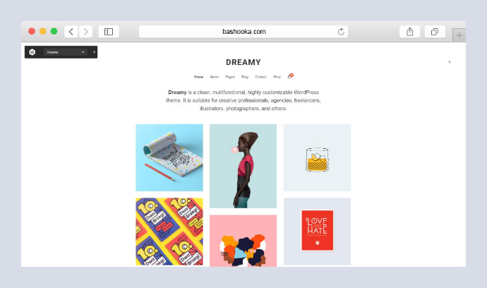 DreamyLiteポートフォリオWordPressテーマ