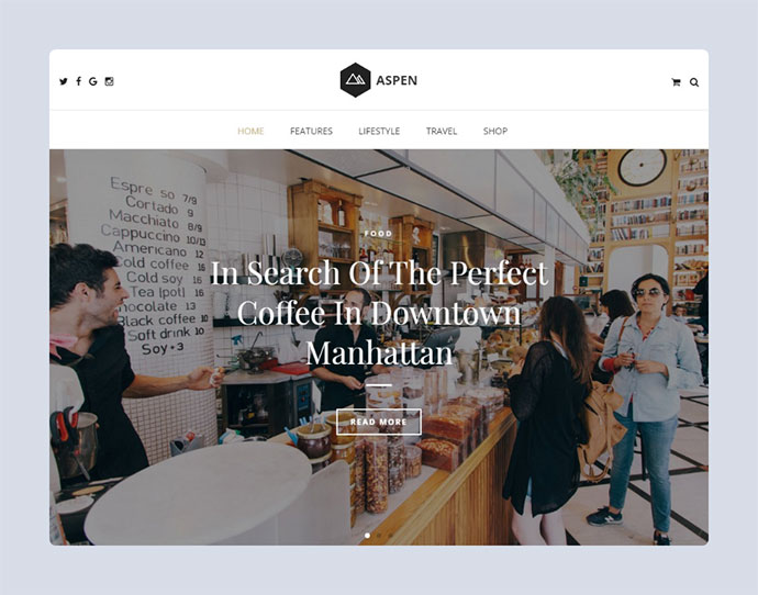 Aspen - Tema del blog di WordPress