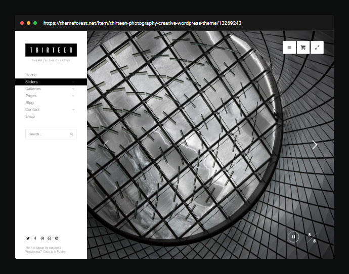 Тринадцать | Фотография и креативная тема WordPress