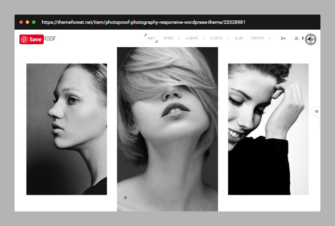 Фотодоказательство | Адаптивная тема WordPress для фотографии