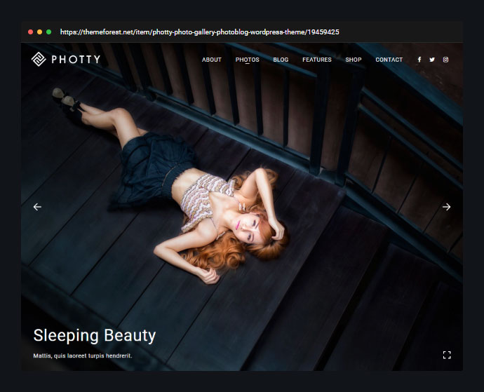 Фотография | Photty Photography WordPress для фотографии