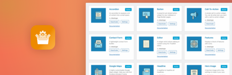 Paquete de widgets de Siteorigin