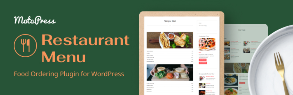 เมนูร้านอาหาร By Motopress