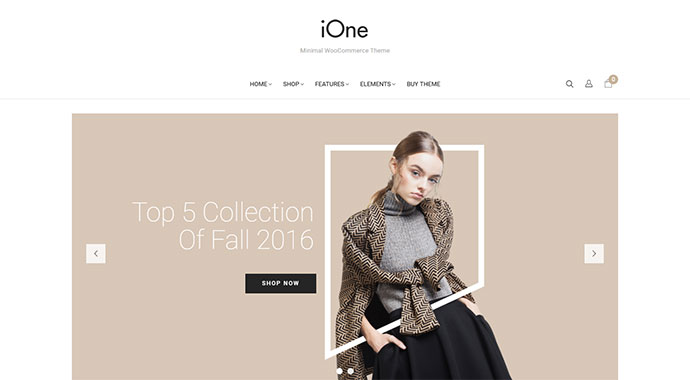 iOne - 최소 반응형 WooCommerce 테마
