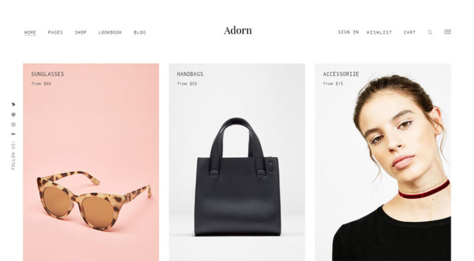 Adorn - 미니멀하고 세련된 WooCommerce 테마