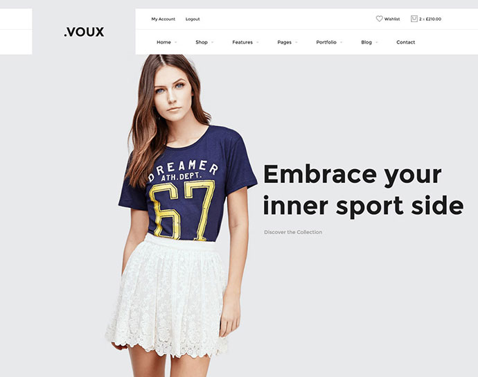 Voux 패션 쇼핑 테마