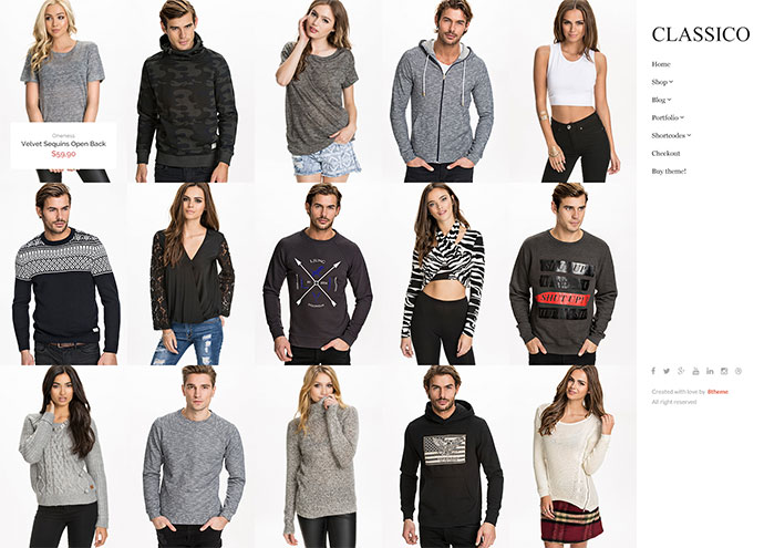 Classico - 반응형 WooCommerce WordPress 테마